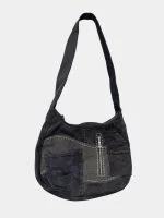 Reworked Vintage Denim Shoulder Bag – Patchwork Utility Style (Upcycled)