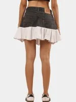 Levi’s Denim Ruffle Mini Skirt - Image 2