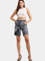 Sustainable Pocket Shorts – Recycled Denim Detail - Image 14