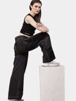 Reworked Dual-Tone Baggy Carpenter Pants - Image 5