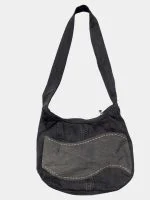 Reworked Vintage Denim Shoulder Bag – Patchwork Utility Style (Upcycled) - Image 2