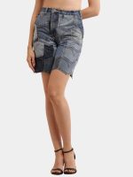 Sustainable Pocket Shorts – Recycled Denim Detail - Image 4