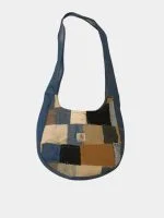 Reworked Denim x Carhartt Patchwork Shoulder Bag – Canvas Workwear Style (Upcycled)