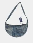 Upcycled Denim Patchwork Hobo Shoulder Bag