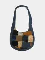 Reworked Denim x Carhartt Patchwork Shoulder Bag – Canvas Workwear Style (Upcycled) - Image 2