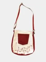 Crimson Upcycled Denim Tote Bag