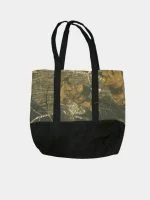 Reworked Realtree x Black Denim Shoulder Bag – Carhartt Patch (Upcycled) - Image 2