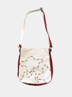 Crimson Upcycled Denim Tote Bag - Image 2