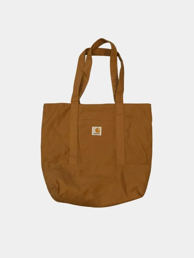 41 Carhartt Tote Bag – Vintage Workwear Canvas (Upcycled) - Image 1
