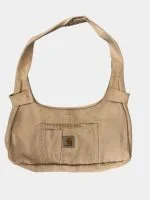 Carhartt Reworked Canvas Shoulder Bag – Beige Workwear Style