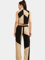 Geometric Colour Block Denim Co-Ord Set - Image 12