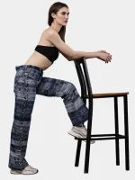 Reworked Denim Belt Patchwork Pants - Image 6