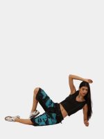 Blue Face Print Reworked Vintage Denim Jorts - Image 7