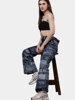 Reworked Denim Belt Patchwork Pants - Image 4