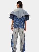 Crazy Unisex 1 of 1 Printed Upcycled Denim Set - Image 10