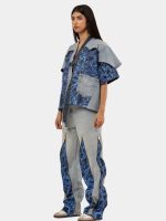 Crazy Unisex 1 of 1 Printed Upcycled Denim Set - Image 9