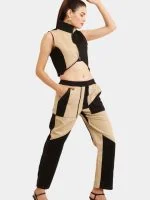 Geometric Colour Block Denim Co-Ord Set - Image 5