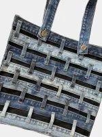 Waistband Upcycled Denim Tote Bag - Image 2