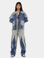 Crazy Unisex 1 of 1 Printed Upcycled Denim Set - Image 7