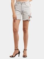 Fray Concept Shorts – Double Belt Raw Edge Denim - Image 7