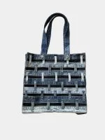 Waistband Upcycled Denim Tote Bag - Image 4