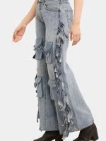 Fringe Cargo Reworked Levi’s Jeans - Image 8
