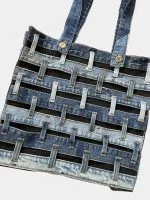 Waistband Upcycled Denim Tote Bag - Image 3