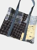 Boro-Inspired Handmade Patchwork Tote Bag - Image 3