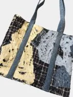 Boro-Inspired Handmade Patchwork Tote Bag - Image 2