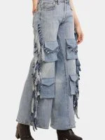 Fringe Cargo Reworked Levi’s Jeans - Image 9
