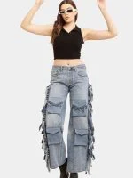 Fringe Cargo Reworked Levi’s Jeans