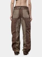Reworked Duo-Tone Utility Pants with Buckle Belt - Image 12