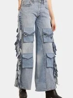 Fringe Cargo Reworked Levi’s Jeans - Image 7