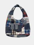 Patchwork Upcycled Fabric Tote Bag