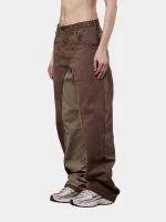 Reworked Duo-Tone Utility Pants with Buckle Belt - Image 10