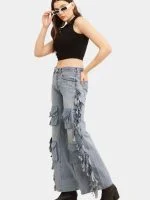 Fringe Cargo Reworked Levi’s Jeans - Image 10