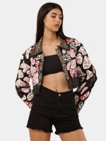 Reworked Patchwork Printed Fringe Jacket - Image 8