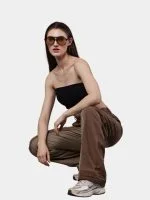 Reworked Duo-Tone Utility Pants with Buckle Belt - Image 6