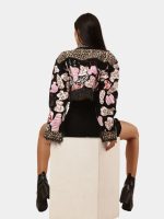 Reworked Patchwork Printed Fringe Jacket - Image 6