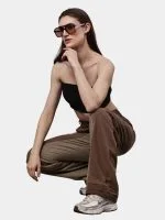 Reworked Duo-Tone Utility Pants with Buckle Belt - Image 5