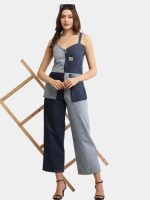 The Denim Jumpsuit – Tonal Panel Vintage Utility - Image 3