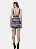 Reworked Levi’s Waistband Denim Co-Ord Set – Skirt & Button-Back Top - Image 2