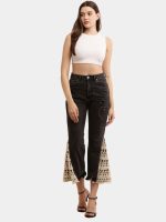 Hem Spell Crochet Jeans - Image 3