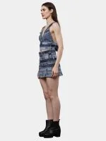 Reworked Levi’s Waistband Denim Co-Ord Set – Skirt & Button-Back Top - Image 11