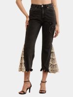 Hem Spell Crochet Jeans