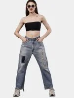 Reworked Levi’s 501 Hand-Thread Patchwork Jeans - Image 8