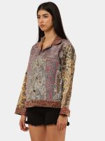 Reworked Embroidered Patchwork Jacket – Artisan Panel Design (S–L) - Image 16