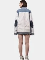 Reworked Dual-Tone Denim Patchwork Jacket - Image 2