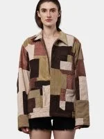 Reworked Corduroy Patchwork Jacket - Image 15