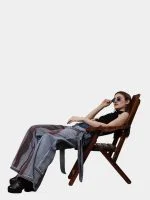 Reworked Denim Pants with Red Thread Detailing & 3D Pocket Design - Image 11